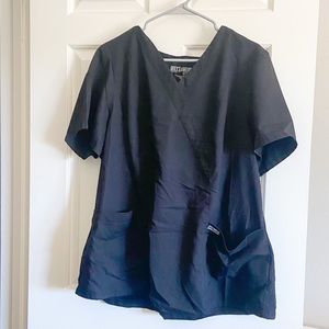 Grey’s anatomy black scrub top